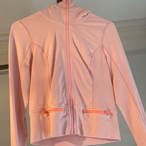 coral lululemon crop jacket
